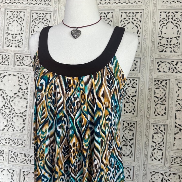 BCX Y2K Style Abstract Watercolor Bubble Dress Sz Medium - Picture 2 of 6